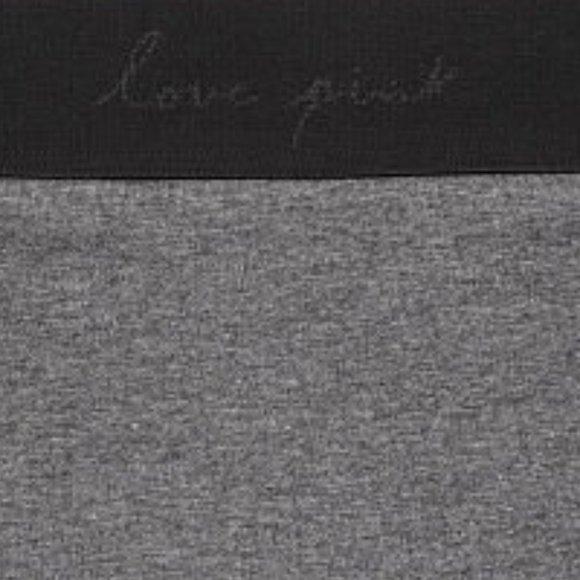 VS PINK XXS Logo Shortie Grey w/Black Waistband NWT - Picture 3 of 5